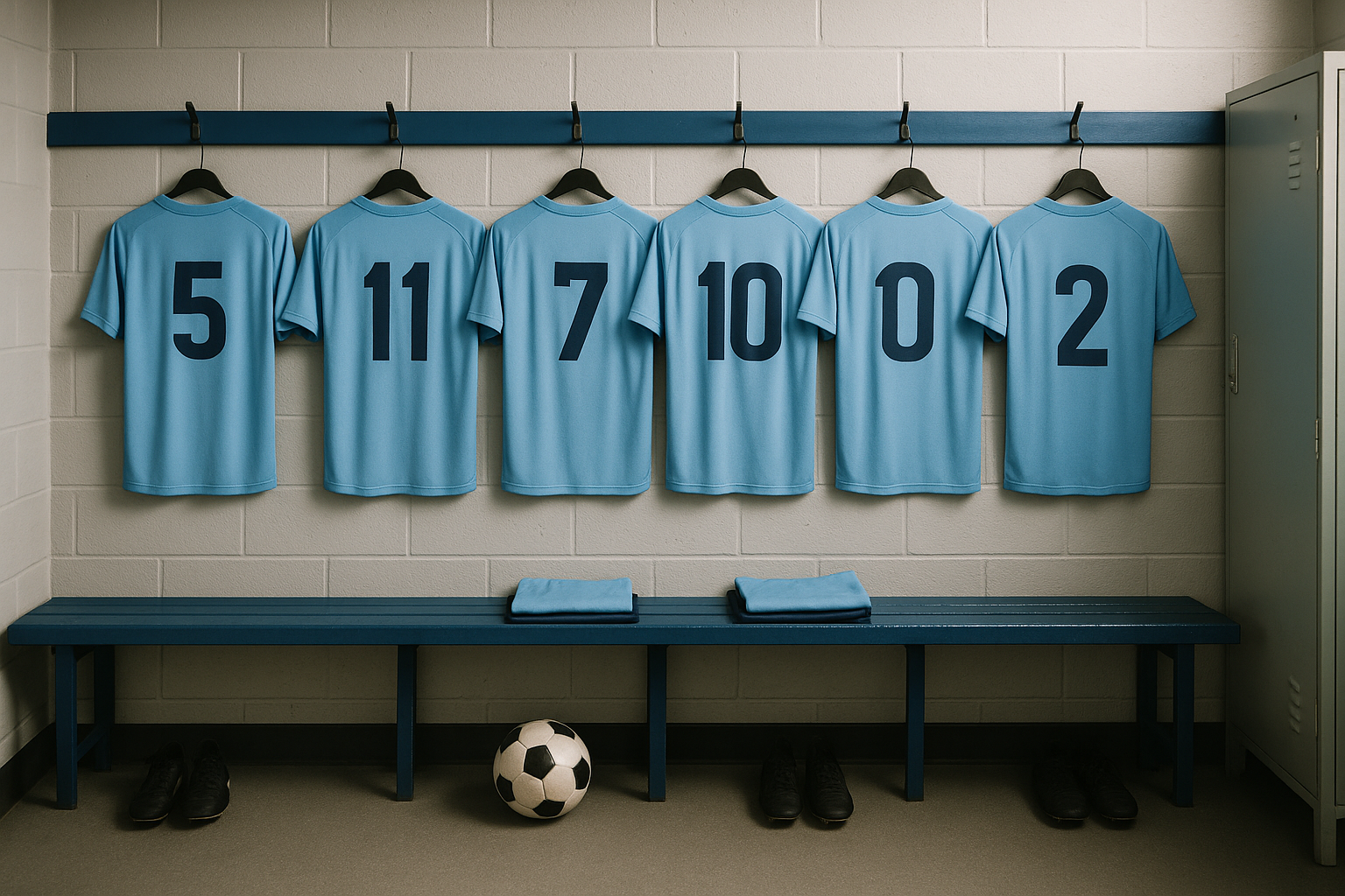 Locker room prepared for Rishton United players